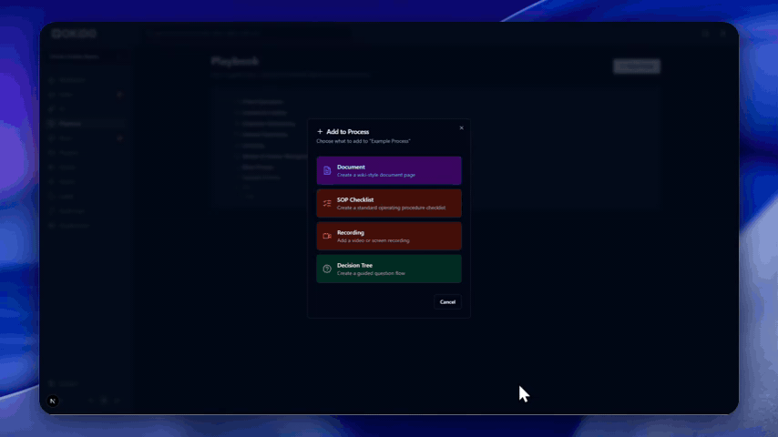 Playbook detail view